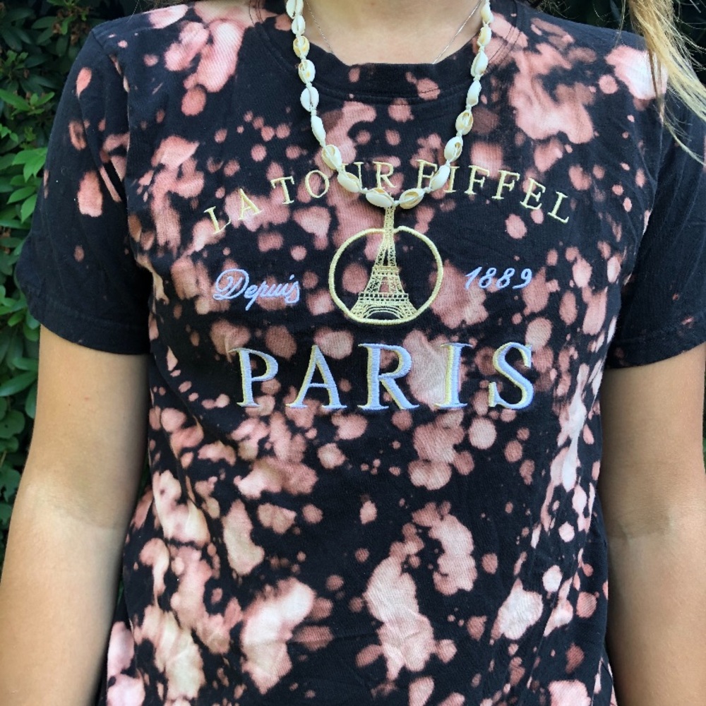 Paris bleach dye t shirt!